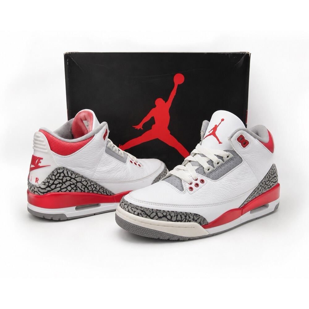 Nike Air Jordan 3 Retro GS YOUTH White/red /Cement DM0967 100 6Y